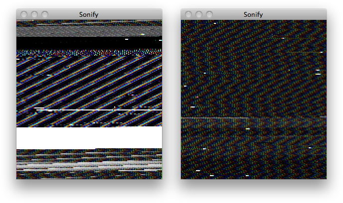 Sonify glitches